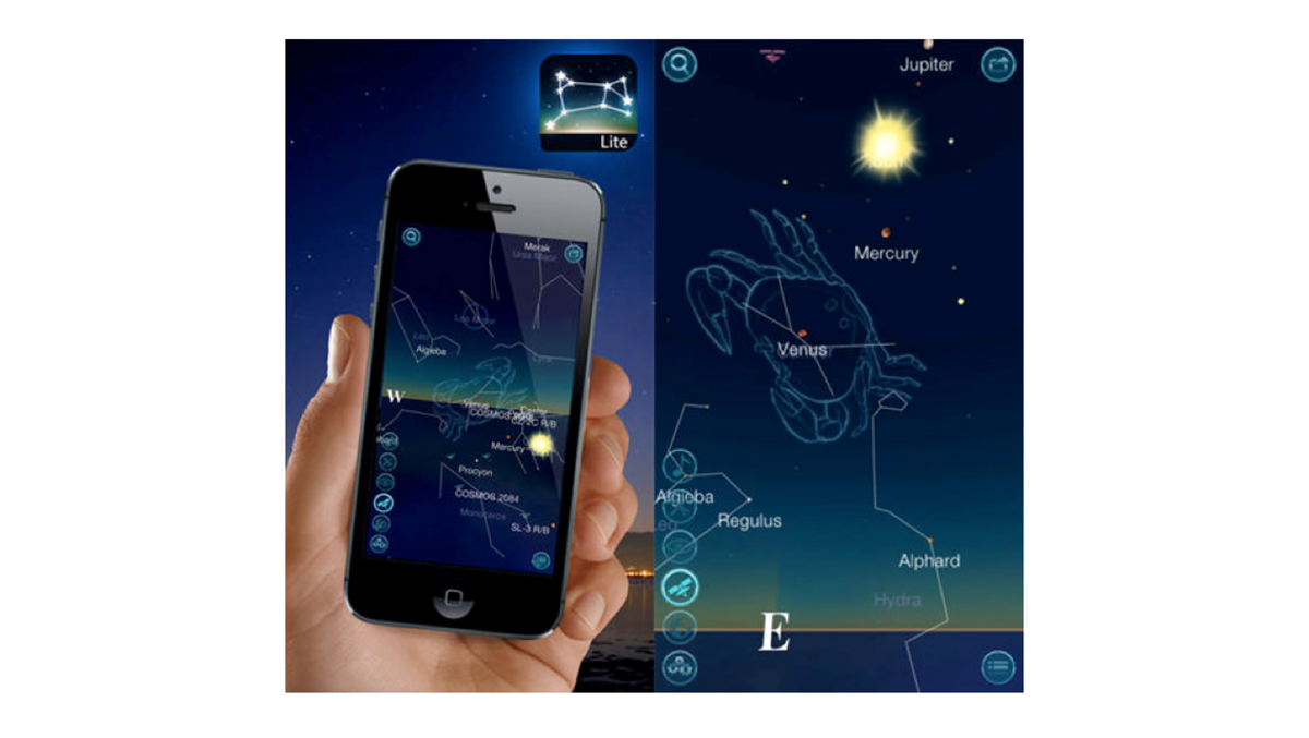 Star Gazing app på iPhone...