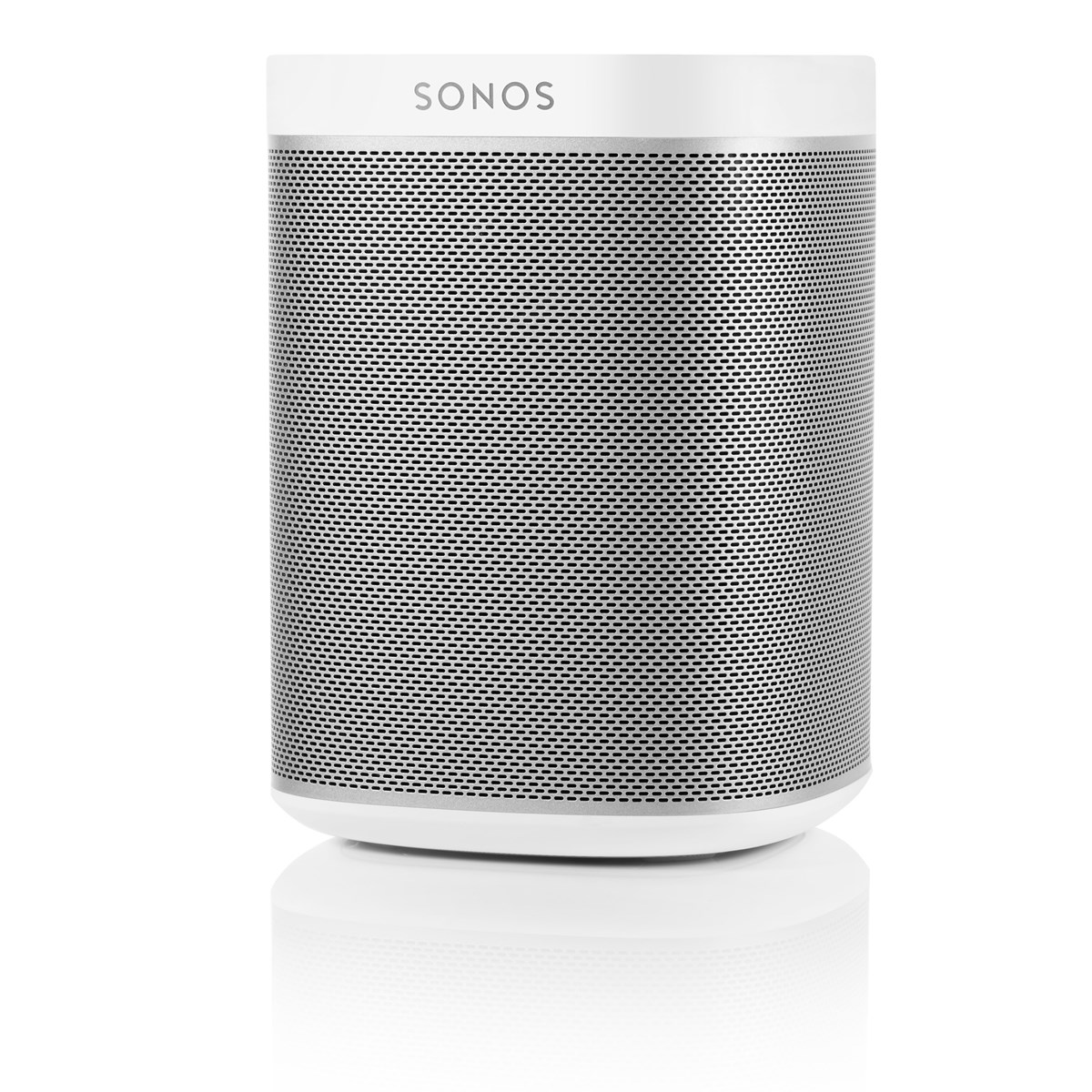 Denne lille Sonos PLAY:1 passer godt i køkkenet eller badeværelset. Trods dens kompakte størrelse er lyden utrolig kraftig og fylder meget