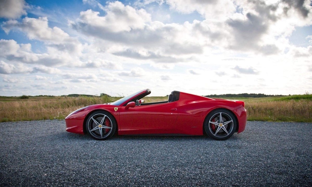 Kristians bil er den sidste model, som Ferrari lavede med suge motor