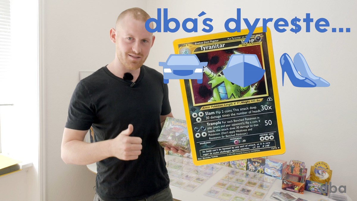 Mark medvirkede i DBA-video-konceptet 'DBAs dyreste', fordi han havde DBAs dyreste Pokémon-boks til salg. Men i videoen opstod der et helt unikt kort, han ikke havde regnet med. Se videoen i brødteksten herunder, hvor du kan klikke 'play'