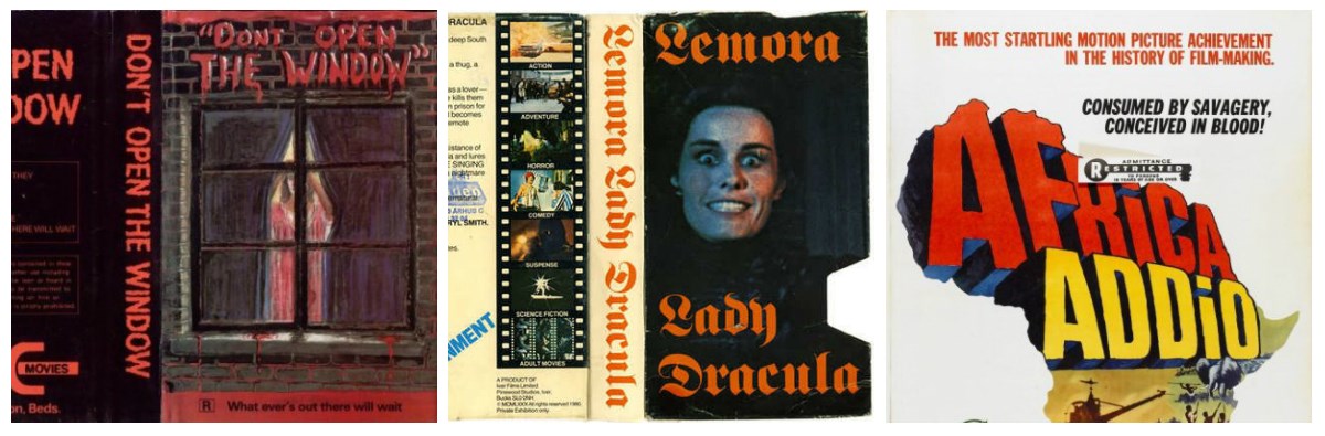 1: Dont Open the Window (Films of the 80s) - 9.000 kroner. 2: Lemora, Lady Dracula (IFS) - 9.000 kroner. 3: Farewell Africa - 6.000 kroner