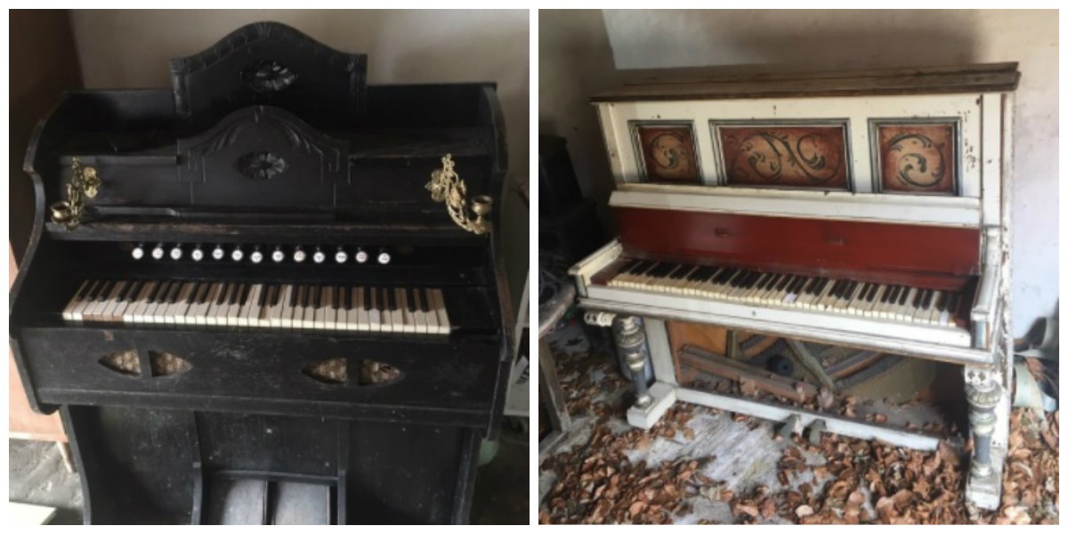 Lige nu er der fire forskellige klaver-lignende instrumenter , som foræres væk på DBA