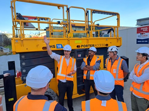 The Egis Engineers conduct site visit
