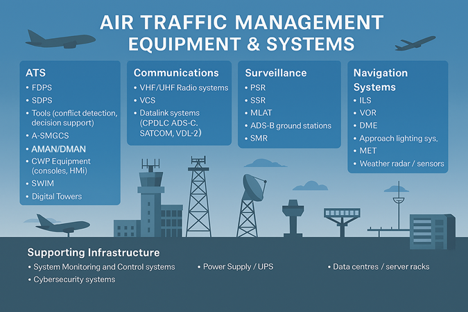 Assistance à la passation de marchés - Liste des équipements & systèmes concernés
