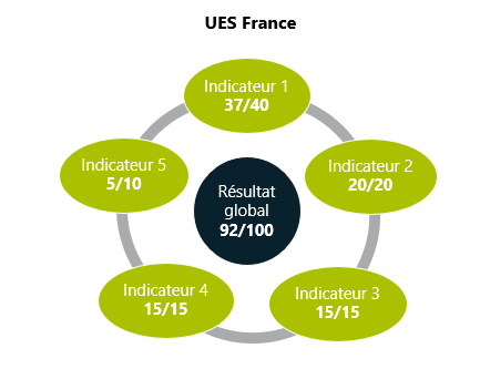 Résultat global France : 92/100