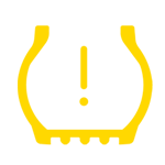 Low tyre pressure warning light