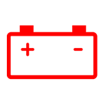 Battery warning light