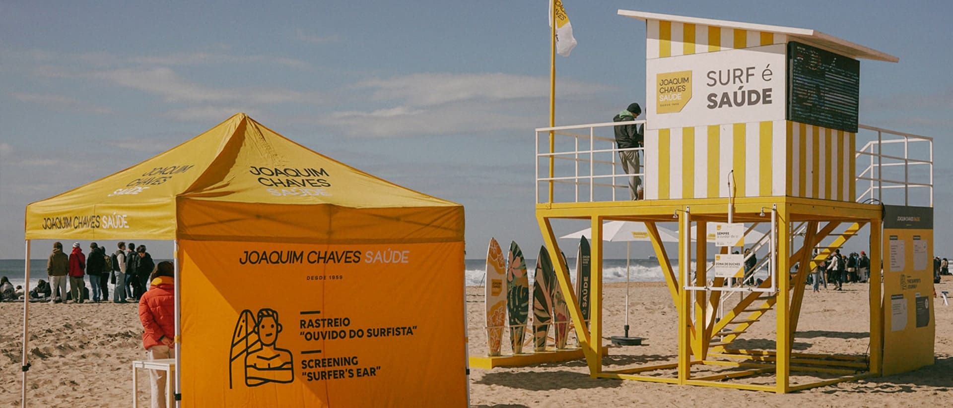 Joaquim Chaves Saúde posts on Carcavelos beach