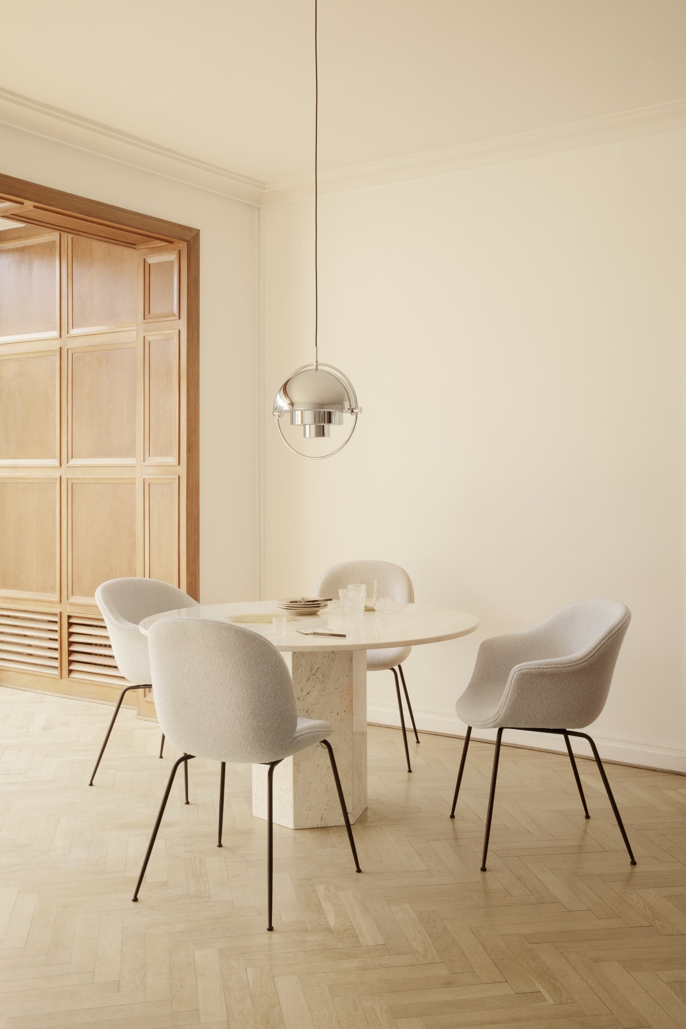 GUBI Bat Dining Chair Fully Upholstered