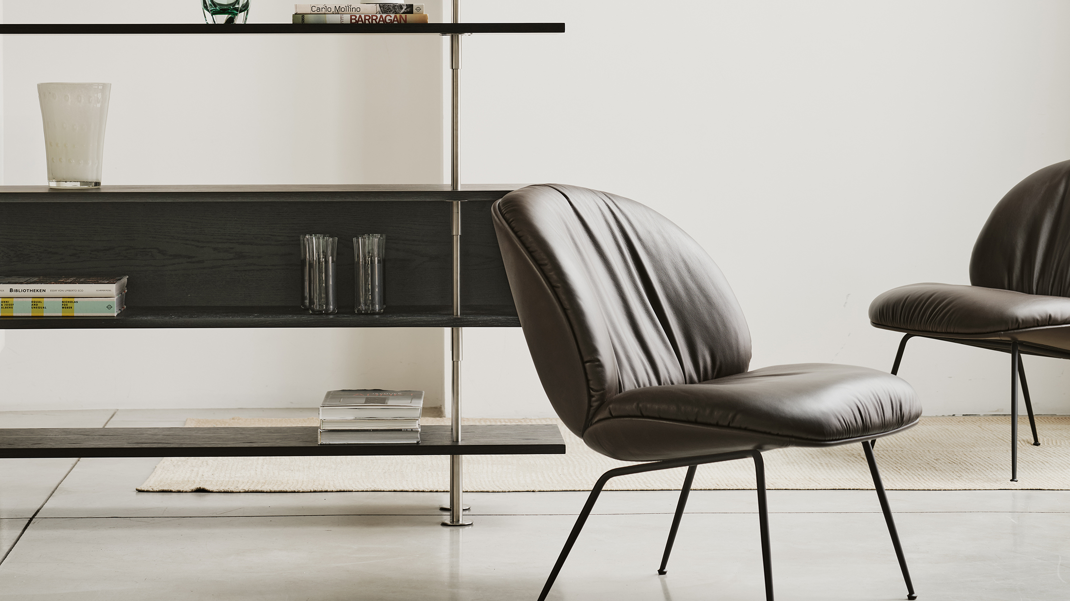 GUBI Beetle Soft Lounge Chair, Fully Upholstered