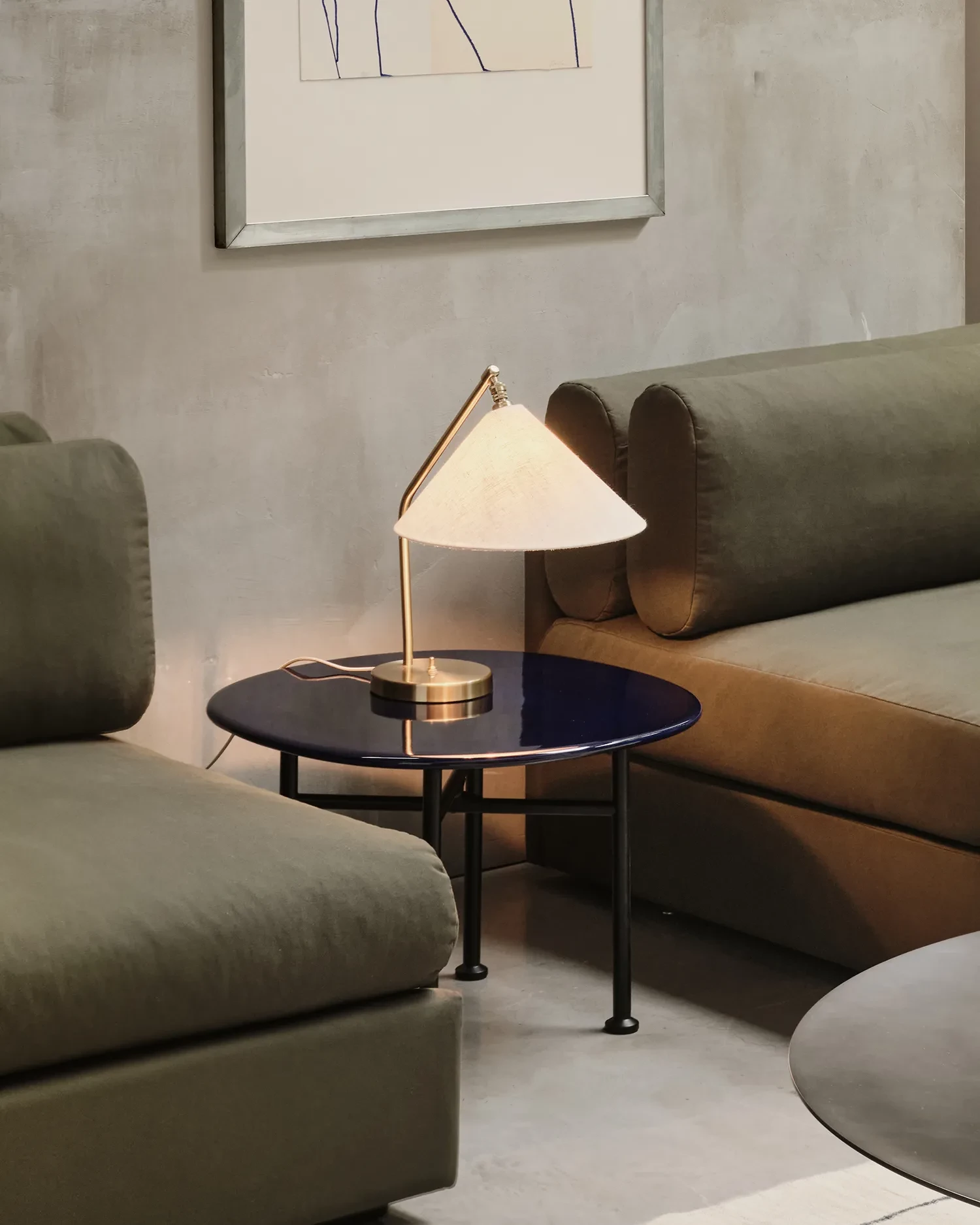 GUBI Gräshoppa Table Lamp, Fabric Shade