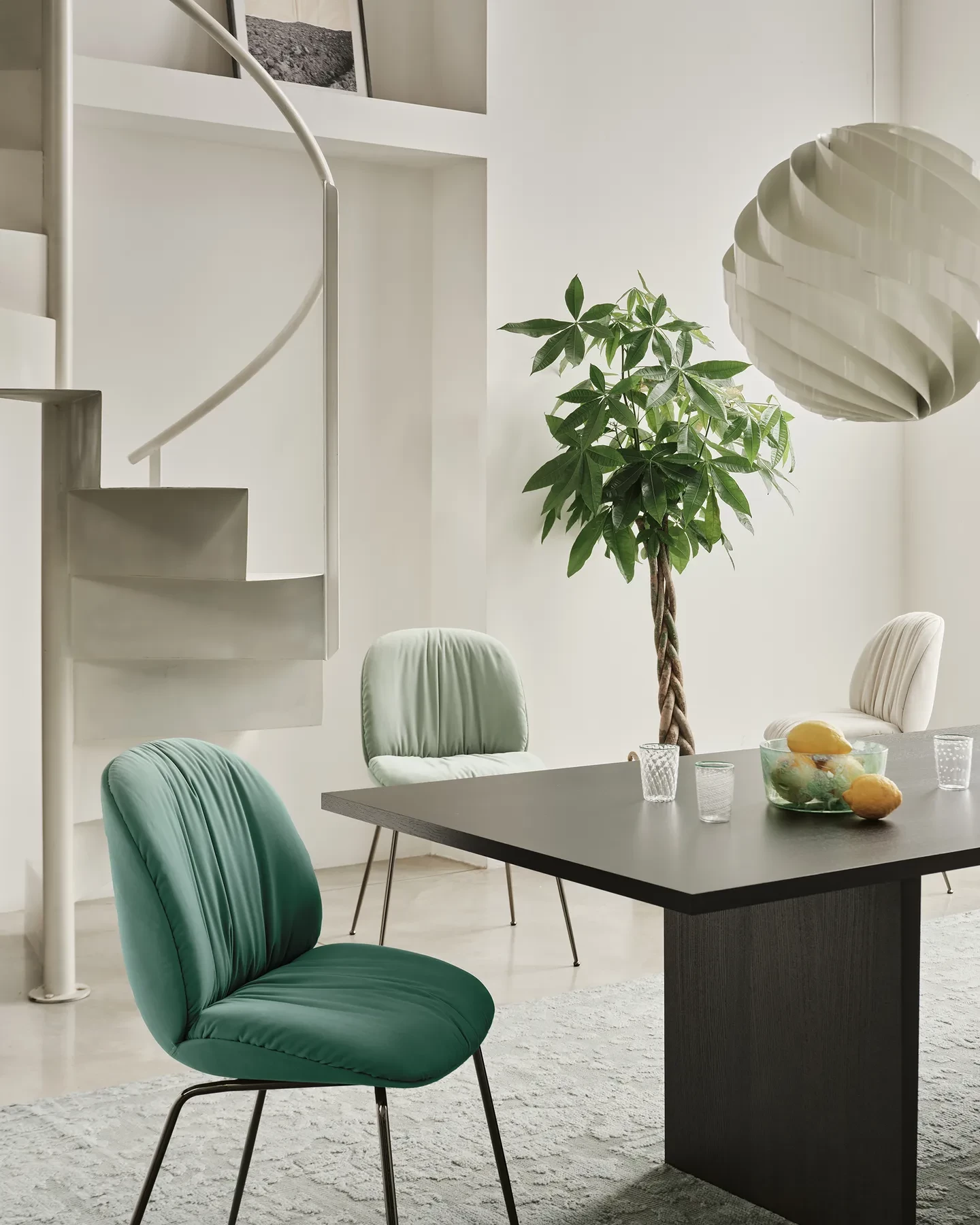 GUBI Beetle Dining Chair, Fully Upholstered