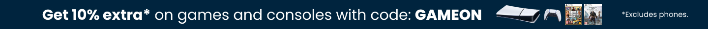 Get 10% extra on Games and Consoles with code GAMEON