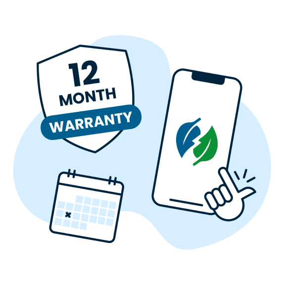 What's covered by our FREE 12 Month Warranty?