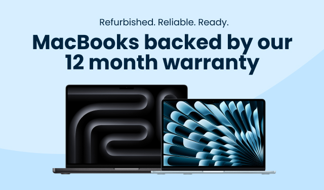 Macbooks backed by 12 month warranty