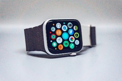 Apple Watch grey background