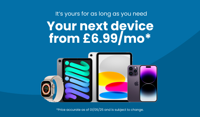 Rent your next device from £6.99 per month