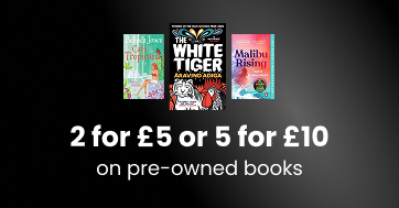 2 for £5 or 5 for £10 on pre-owned books