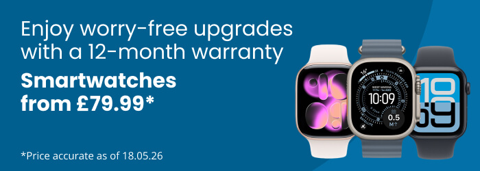 Smartwatches with 12 month warranty