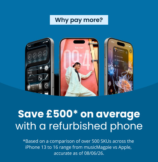 Save £500 on average with a refurbished phone