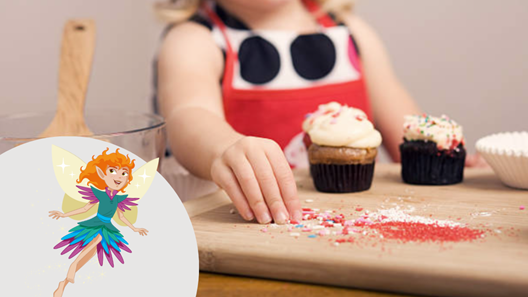 Bake your own sparkly fairy cakes