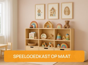 Speelgoedkast op maat maken