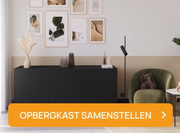 Zwarte Opbergkast Samenstellen