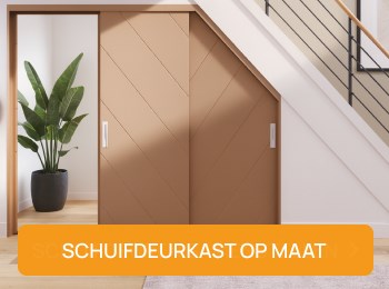 Schuifdeurkast met spiegel op maat