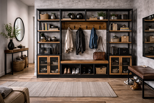 industriele kast in de gang