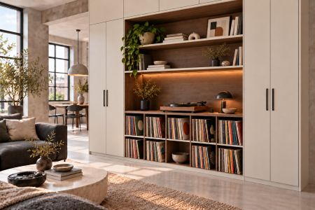 Platenkast als wandkast