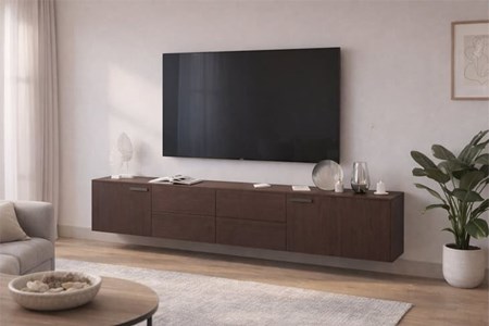 Zwevend tv meubel op maat
