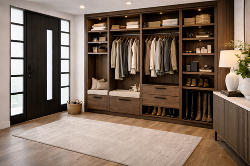 Garderobekast met lichtere stijl decor