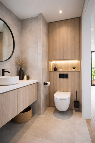 Toiletkast op maat met verlichting