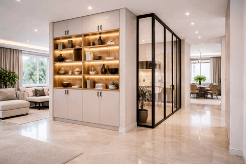 Luxe roomdivider kast op maat