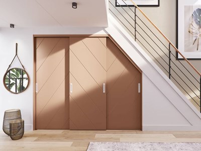 Beige moderne landhuisdeuren op maat
