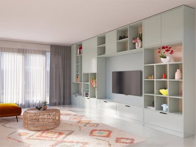 Ondiepe wandkast op maat
