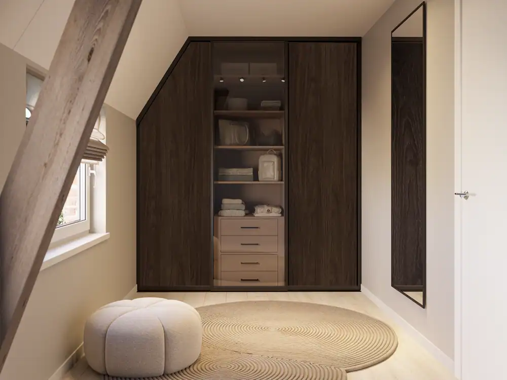 Omlijste Deuren Eiken Bruin