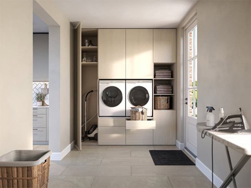 Wasmachine droger kast