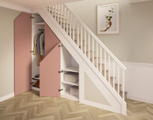 Kast met schuine wand