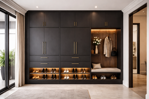 Moderne schoenenkast op maat