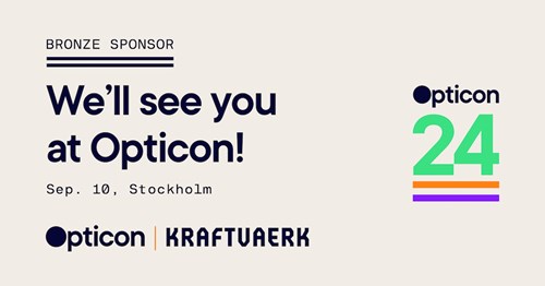 Kraftvaerk is bronze sponsor for Opticon 2024