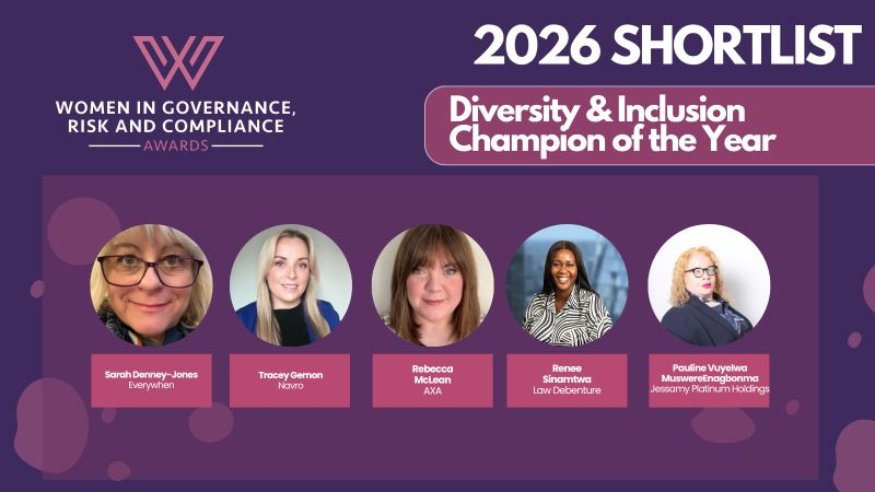 Shortlist | Women in Governance Risk and Compliance Awards
