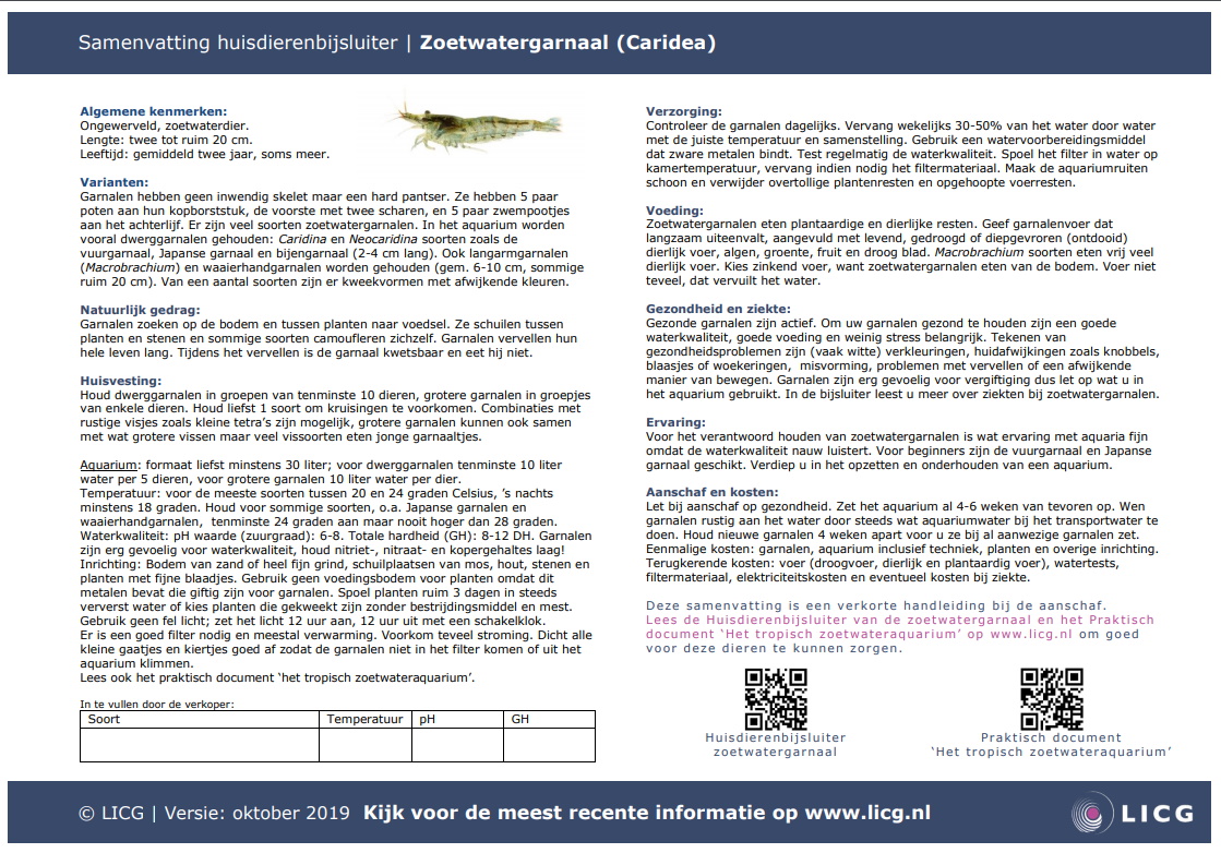 Zoetwatergarnaal samenvatting, 10 stuks