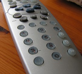 Afstandsbediening afgeknaagd