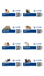 QR codes Kleine zoogdieren