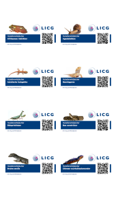 QR codes Terrariumdieren