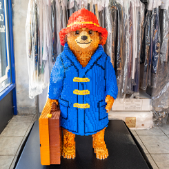 Paddington Bear Suitcase Pose