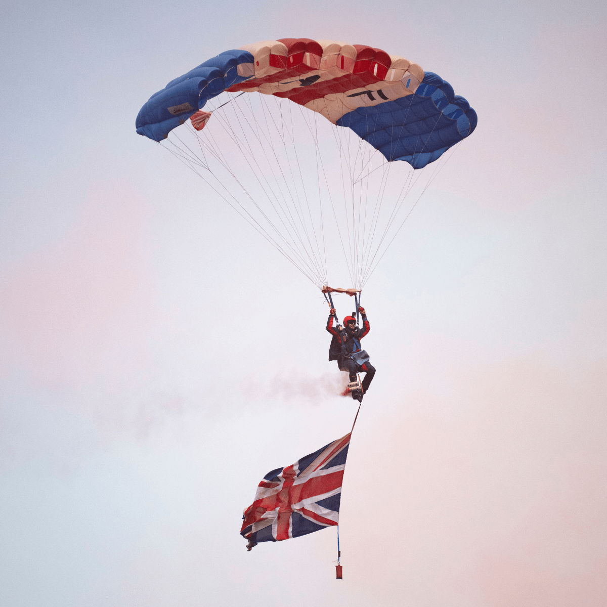 RAF Falcon with flag