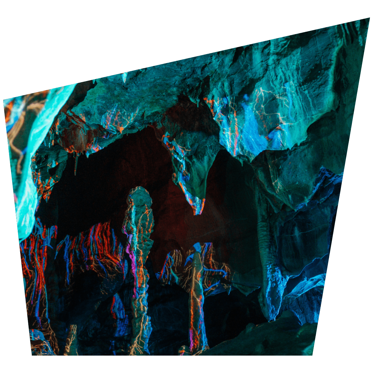 A look at the beautiful light projections inside Cox's Cave