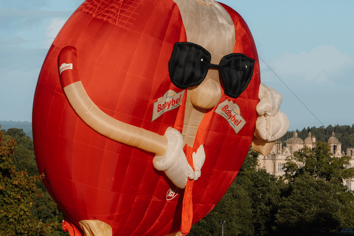 Babybel balloon by Longleat House